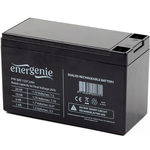 Акумуляторна батарея EnerGenie 12В / 7.5 А·год (BAT-12V7.5AH) AGM